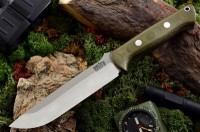 Bravo 1.5 Green Micarta S35VN Ramped