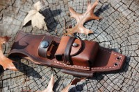 Canadian Bushcraft leather F1 'box' sheath