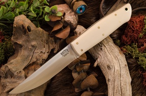 Barkriver Puukko 3V Bone White Micarta