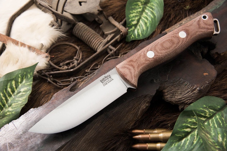 Barkriver Bravo-1 Field S35VN Natural Canvas Micarta photo