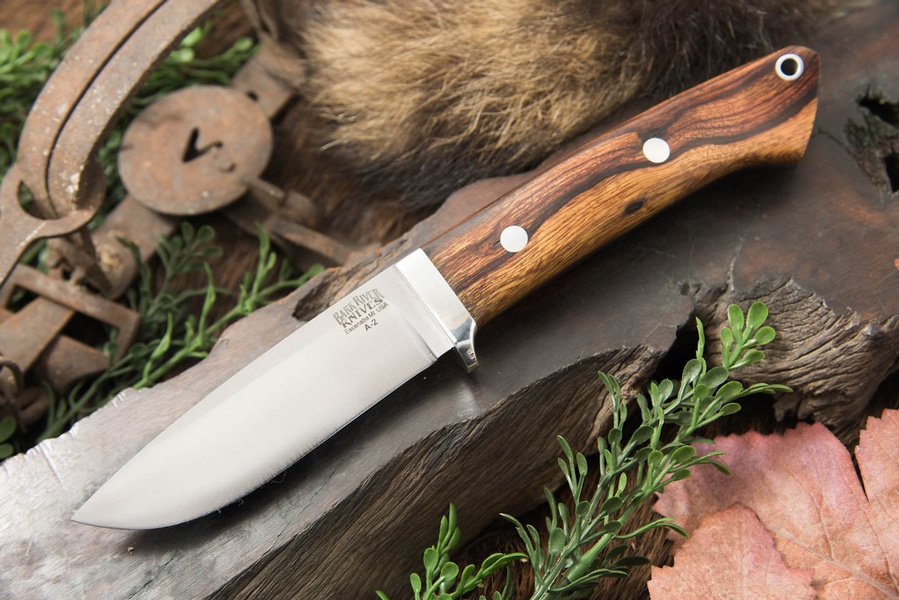 Barkriver Knives Drop Point Hunter A2 Desert Ironwood photo