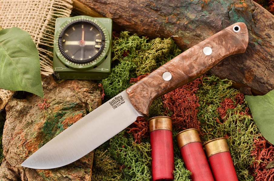 Barkriver Bravo-1 LT Cru-wear Natural Maple Burl Rampless photo