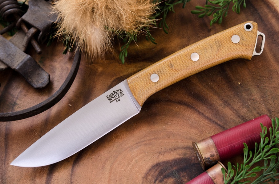 Barkriver Fox River A2 Natural Canvas Micarta photo