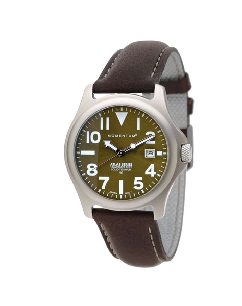 Atlas 38 Ti Outdoor Watch Green Face photo