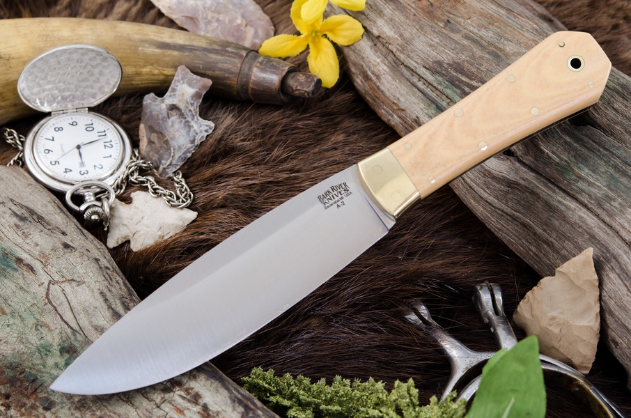 Barkriver Mini Rogue A2 Antique Micarta photo