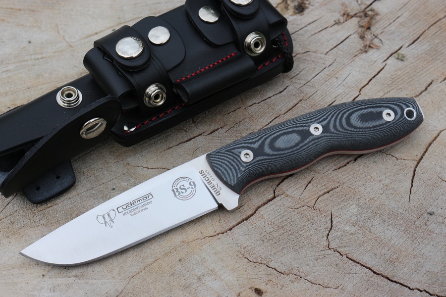 Cudeman BS-9 Bushcraft Knife Kit Black Micarta photo