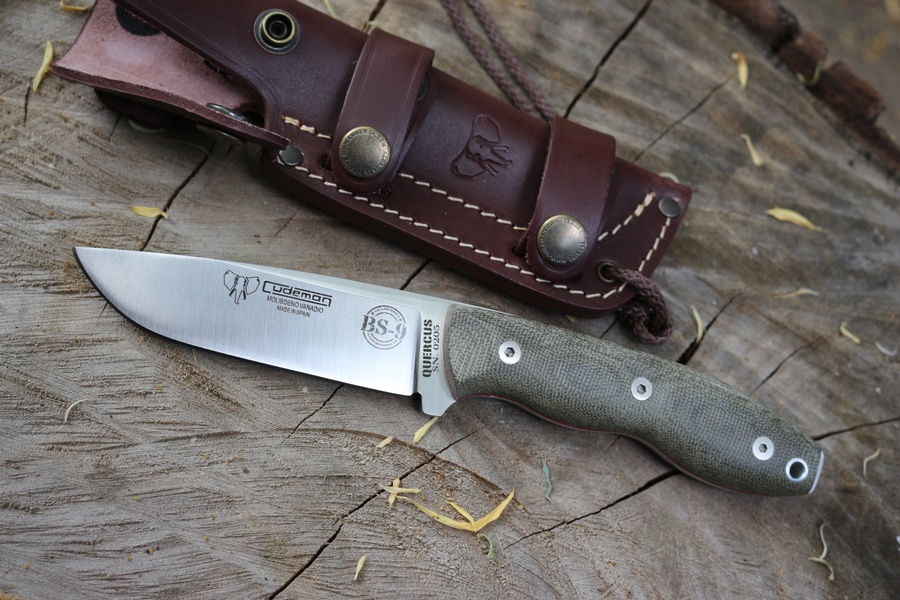 Cudeman BS-9 Green Micarta Plain Sheath photo
