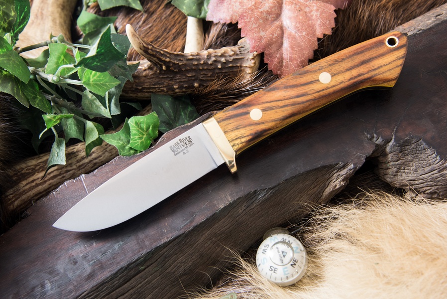 Barkriver Classic Drop Point Hunter A2 Osage Orange Yellow Liners photo