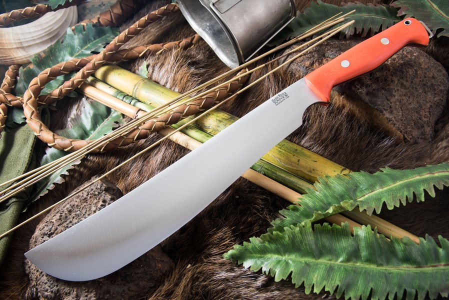 Barkriver Bravo Machete CPM 1V Orange G10 photo