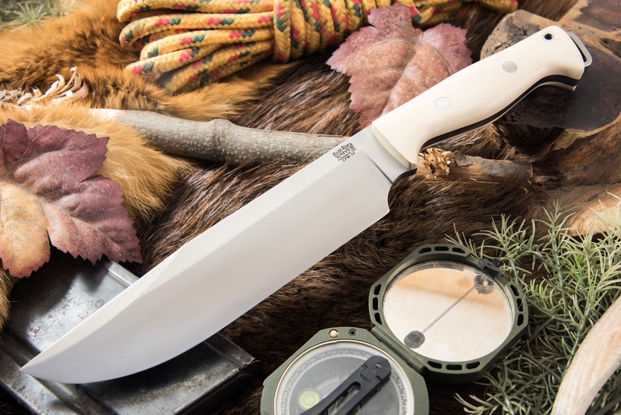 Barkriver Crusader 3V Bone White Micarta photo