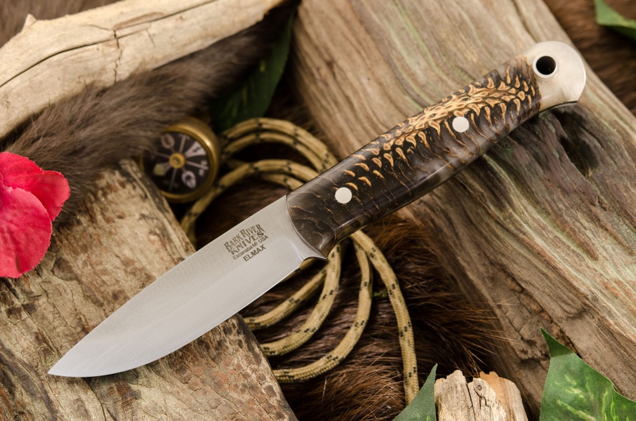 Barkriver Ultralite Bushcrafter Elmax Black and White Pincone #3 photo