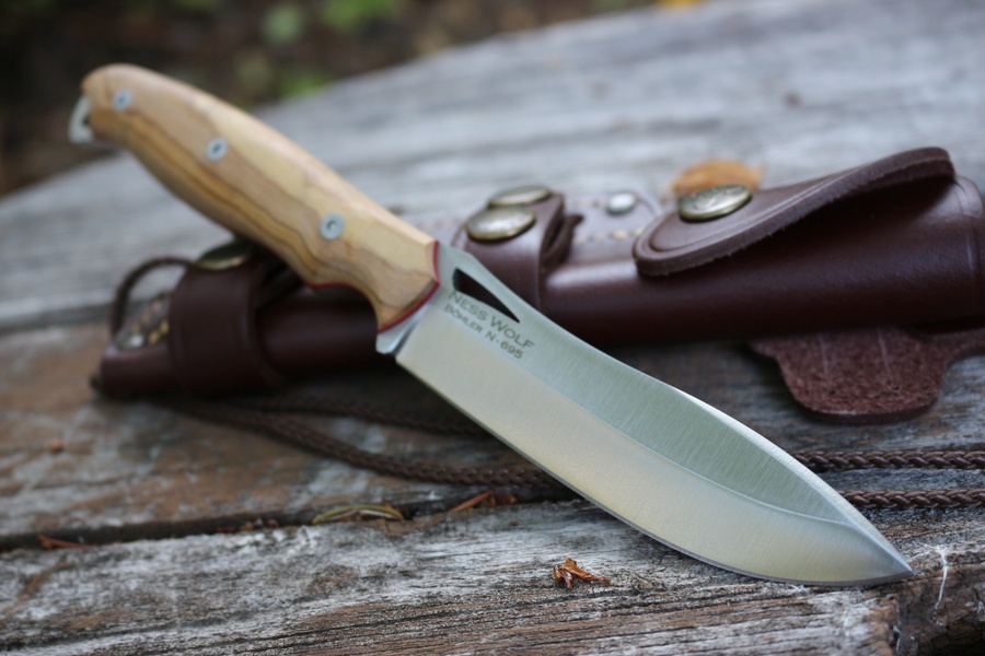 Cudeman Ness Wolf N695 Olivewood photo