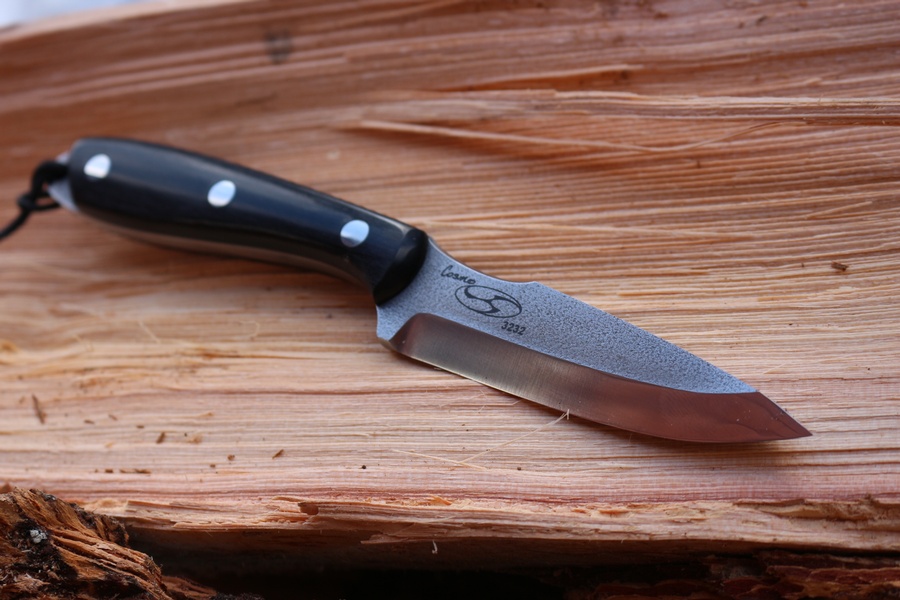 Cosmo Utility Bushcraft Knife S35VN Silver Black photo