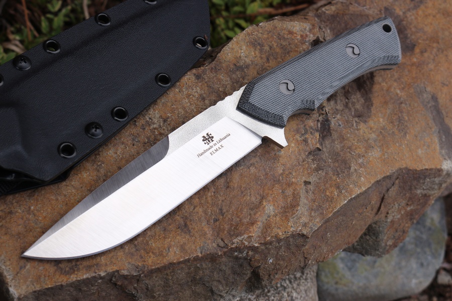 MS Knives Shark Black Canvas Micarta photo