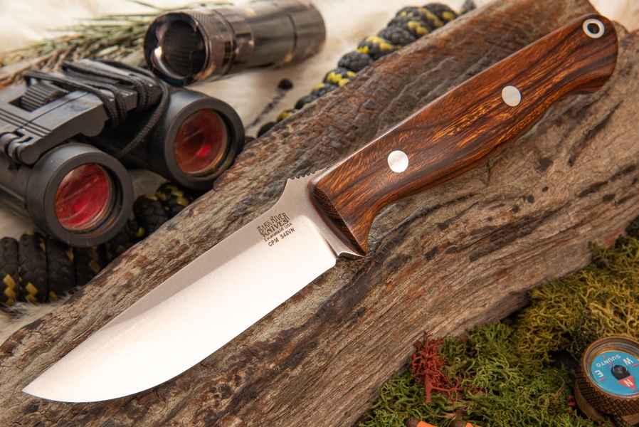 Barkriver Gunny CPM S45VN Desert Ironwood Red liners Ramped #2 photo
