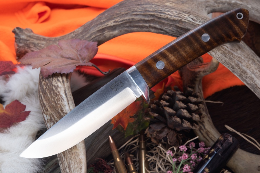 Barkriver Wilderness 5 CPM Cru-Wear Dark Curly Maple Red liner #1 photo