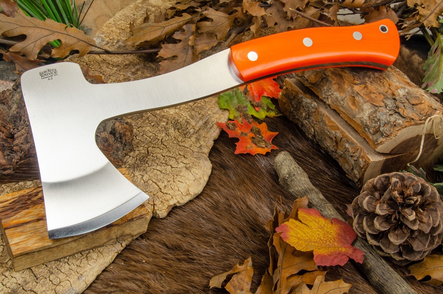 Barkriver Hunters Axe Blaze Orange G10 photo
