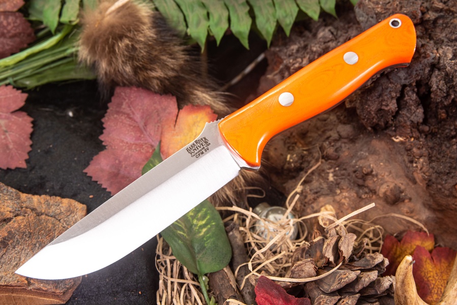 Barkriver knives Bravo 1.25 LT 3V Blaze Orange G10 Ramped photo