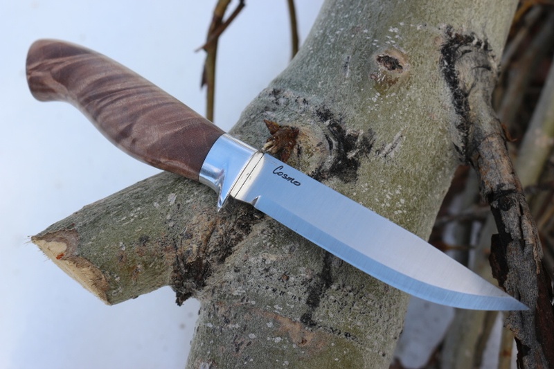 Cosmo Adventure Knife Maple Burl #1 photo