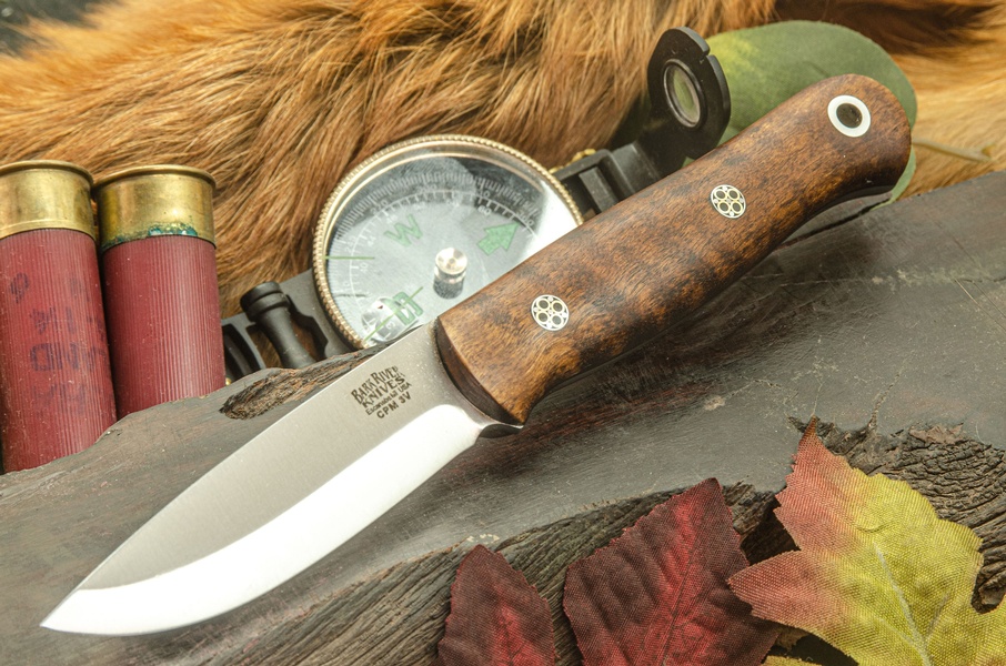 Barkriver Ultra Light Bushcrafter 3V Dark Curly Maple Black Liner Mosaic #2 photo