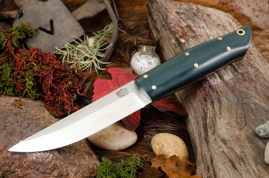 Barkriver Puukko 3V Forest Green G10 photo