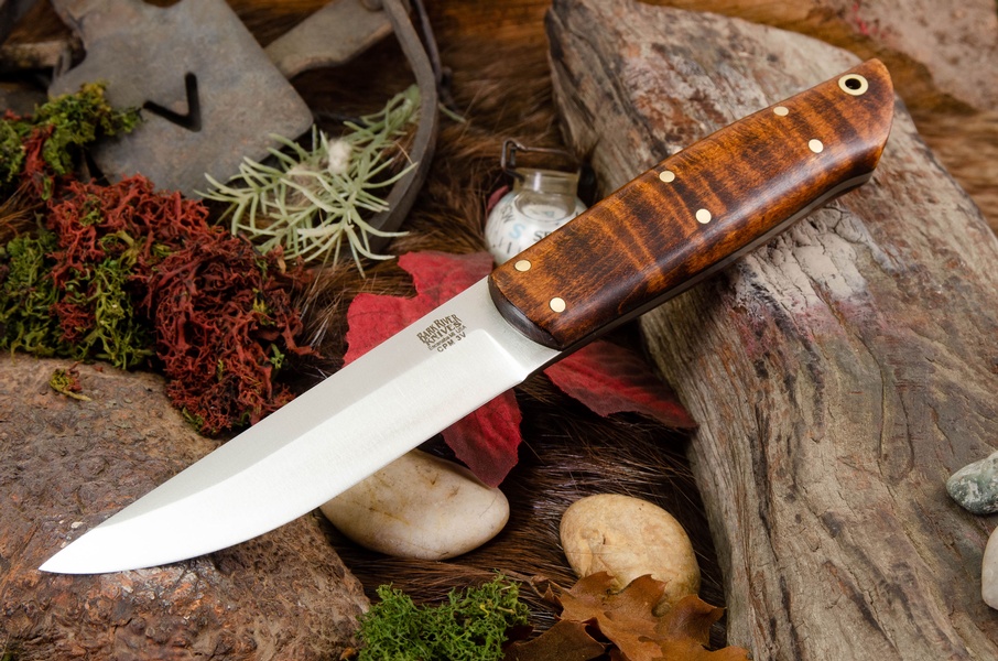 Barkriver Puukko 3V Dark Curly Maple Black liners #2 photo