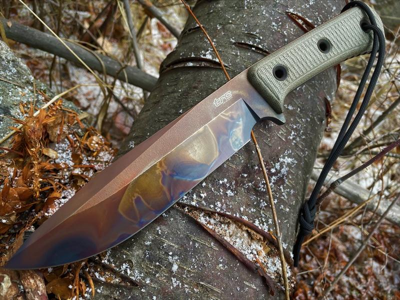 TRC Apocalypse Elmax Green Micarta APOC #3241 photo