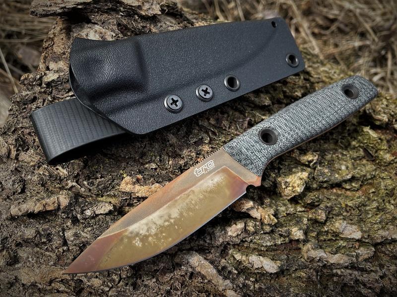 TRC Knives Classic Freedom APOC Finish Black Canvas #639 photo