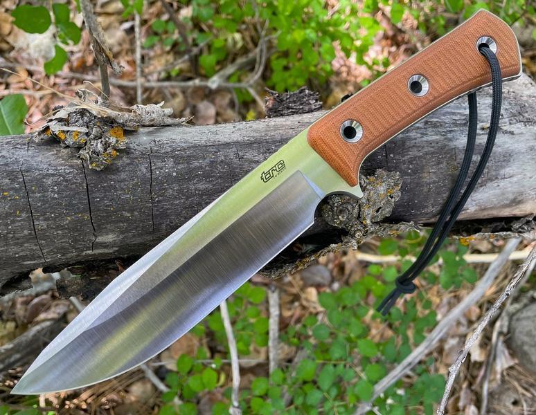 TRC Apocalypse Natural Canvas Micarta V4E Satin #156 photo