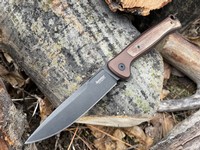 Lionsteel Skinny MAGNACUT Earth Brown Aluminum Old Black Blade Photo