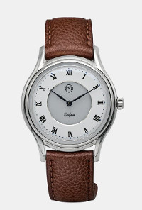 Momentum Lugano Eclipse Solar 36mm Steel Leather Strap Photo