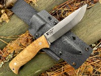 Peltonen M07 Full Tang Curly Birch with Kydex Sheath Photo